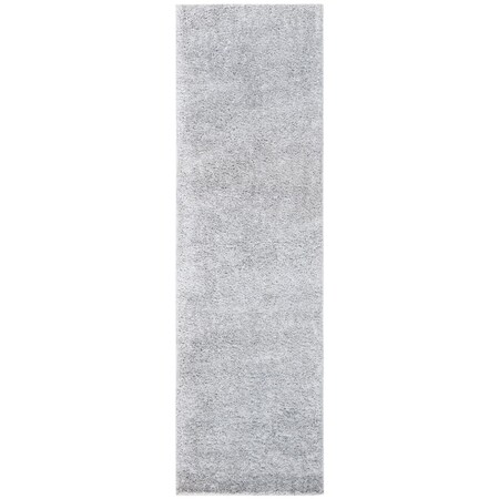 Safavieh 2 ft. 3 in. x 12 ft. August Shag 900 Power Loomed Runner Area Rug, Silver AUG900G-212